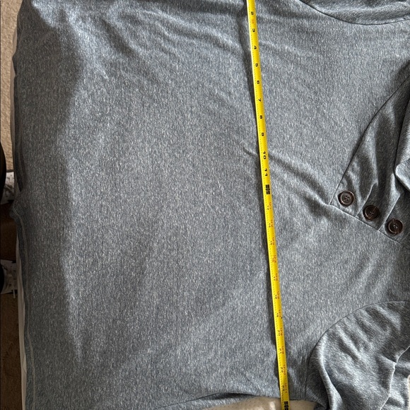 Soft Surroundings Blue Cowl Neck Top - Picture 7 of 7